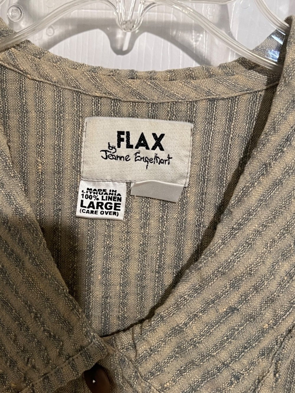 Flax by Jeanne Engelhart Duster/Swing Dress SZ LARGE - Picture 2 of 8